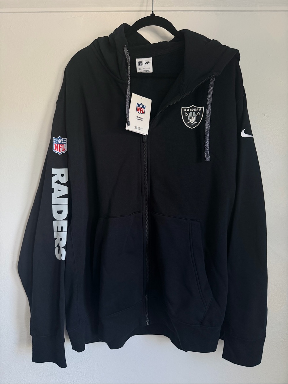 Nike Las Vegas Raiders Full-Zip Hoodie Men’s XXL